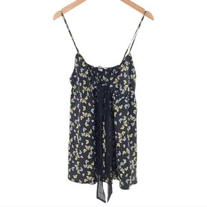 Victoria’s Secret‎ Black Butterfly Babydoll Sz Large Adjustable spaghetti straps